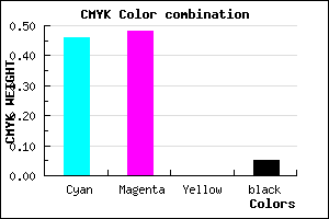#817EF1 color CMYK mixer
