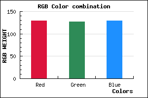 rgb background color #817F81 mixer