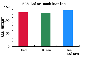 rgb background color #817F89 mixer