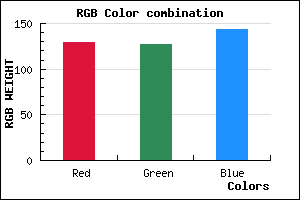 rgb background color #817F8F mixer