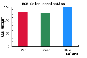 rgb background color #817F95 mixer