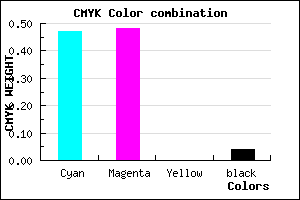 #8180F4 color CMYK mixer