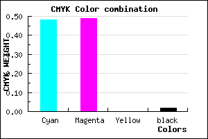 #8180FA color CMYK mixer