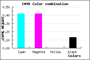 #8181DF color CMYK mixer