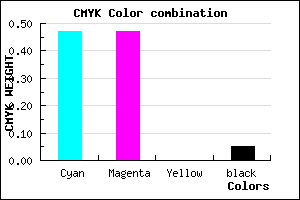 #8181F3 color CMYK mixer