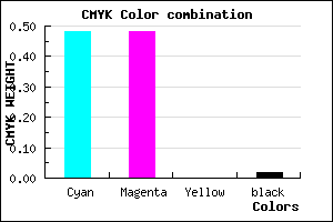 #8181F9 color CMYK mixer