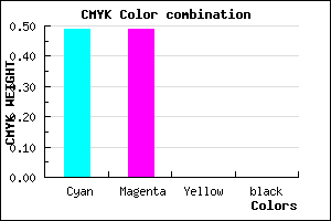 #8181FF color CMYK mixer