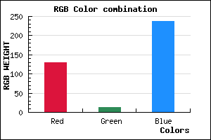 rgb background color #810DEE mixer