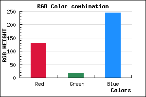 rgb background color #8110F5 mixer