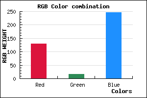 rgb background color #8111F6 mixer