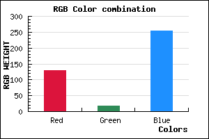 rgb background color #8112FF mixer