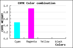#8116FF color CMYK mixer