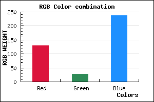 rgb background color #811BEE mixer
