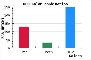 rgb background color #8120F8 mixer