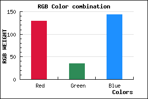 rgb background color #81238F mixer