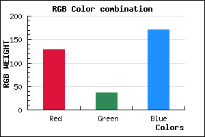 rgb background color #8124AB mixer