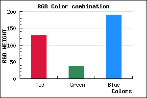 rgb background color #8124BE mixer