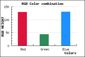rgb background color #812C82 mixer