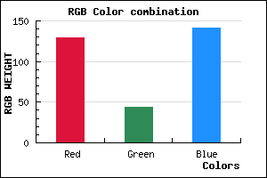 rgb background color #812C8D mixer