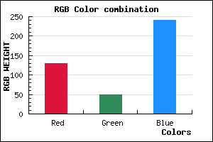 rgb background color #8131F0 mixer