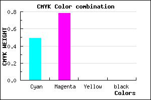 #8138FF color CMYK mixer