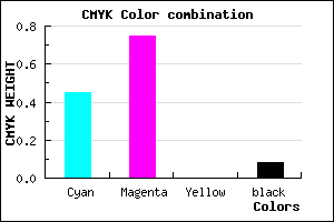 #813AEB color CMYK mixer
