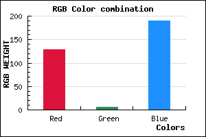 rgb background color #8106BE mixer