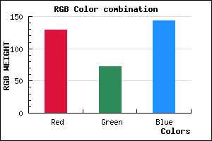rgb background color #81488F mixer