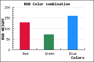 rgb background color #81489F mixer
