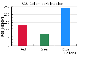rgb background color #814BF0 mixer