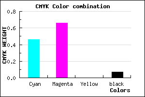 #8151ED color CMYK mixer