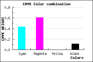 #8158E4 color CMYK mixer