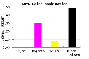 #815A77 color CMYK mixer