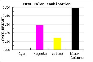 #815B6F color CMYK mixer