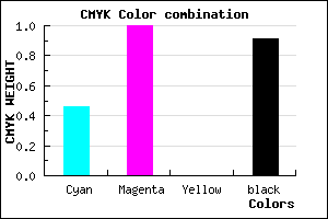 #0D0018 color CMYK mixer