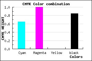 #0D0025 color CMYK mixer