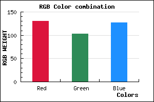 rgb background color #82677F mixer