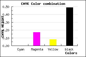 #826C77 color CMYK mixer