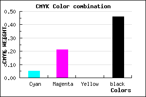 #826C89 color CMYK mixer
