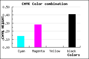 #826C97 color CMYK mixer