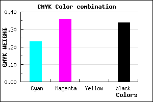 #826CA8 color CMYK mixer