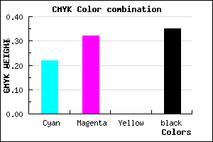 #8271A7 color CMYK mixer
