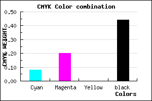 #82728E color CMYK mixer