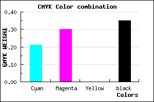 #8273A5 color CMYK mixer