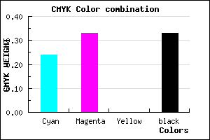 #8273AB color CMYK mixer