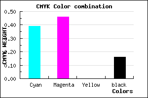 #8274D6 color CMYK mixer