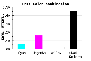 #82758B color CMYK mixer