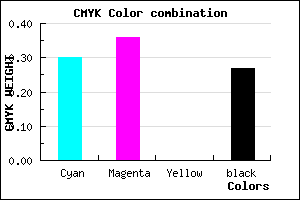 #8277BB color CMYK mixer