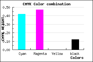 #8277E0 color CMYK mixer