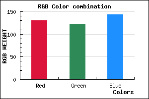 rgb background color #82798F mixer